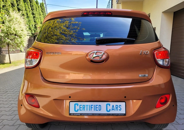 Hyundai i10 cena 34900 przebieg: 75380, rok produkcji 2015 z Warszawa małe 529